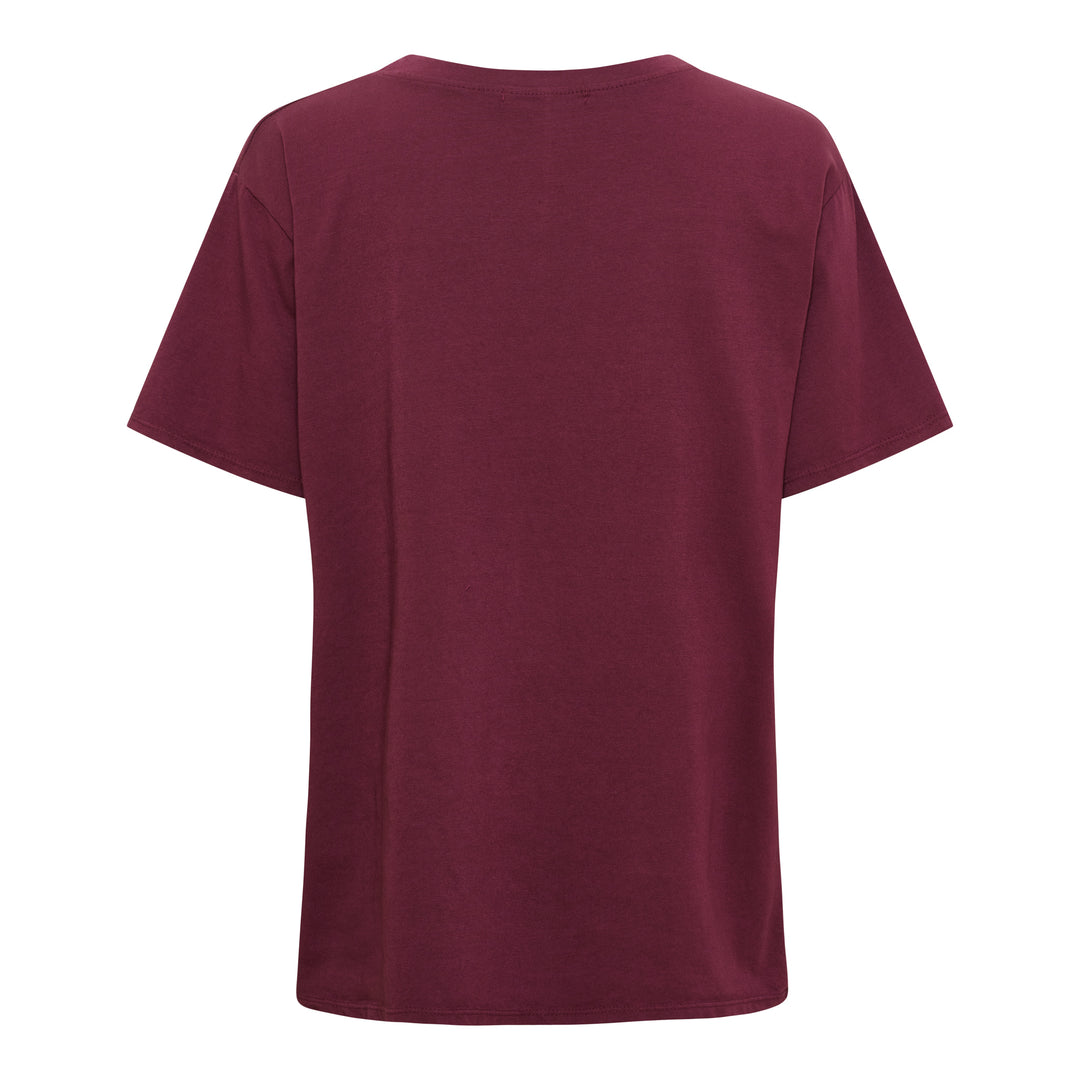 MARTA DU CHATEAU - T-SHIRT - INGE - 0532 -  BORDEAUX