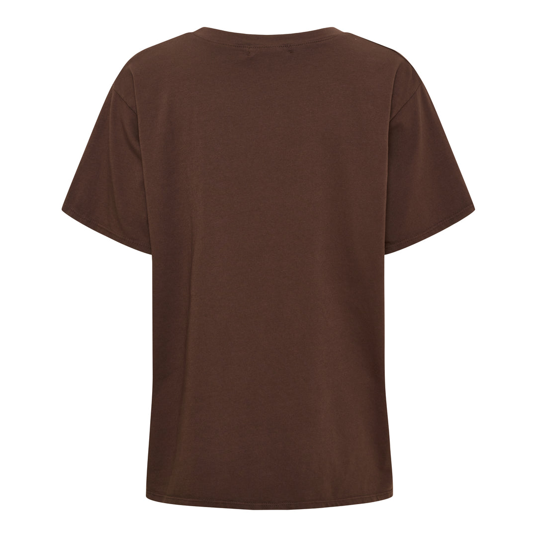 MARTA DU CHATEAU - T-SHIRT - INGE - 0532 - CHOCOLADE