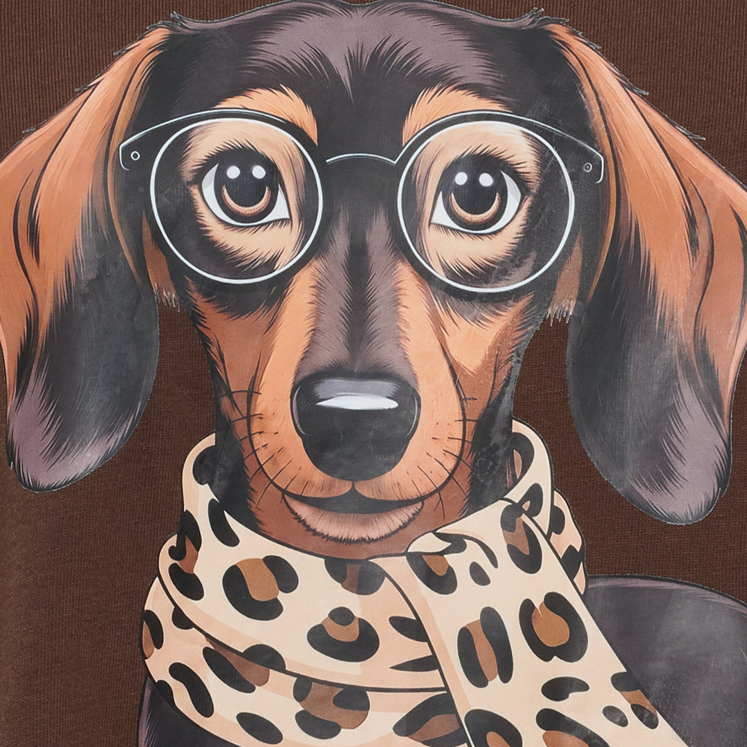 MARTA DU CHATEAU - T-SHIRT - INGE - 0532 - CHOCOLADE
