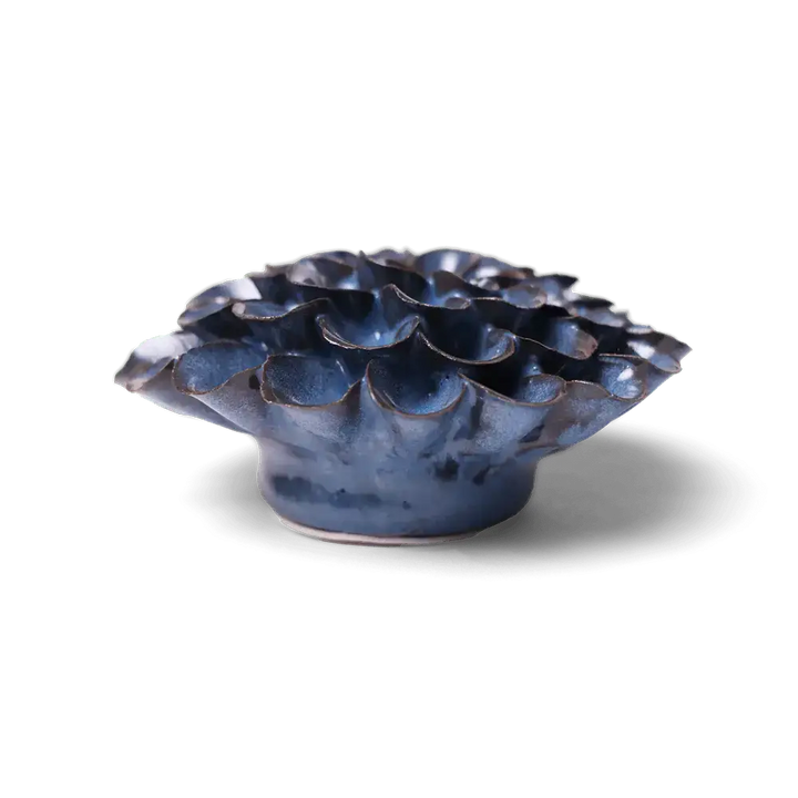 CHIVE CERAMICS - KERAMISK VÆGBLOMST - BLÅ NOIR POMPON DAHLIA