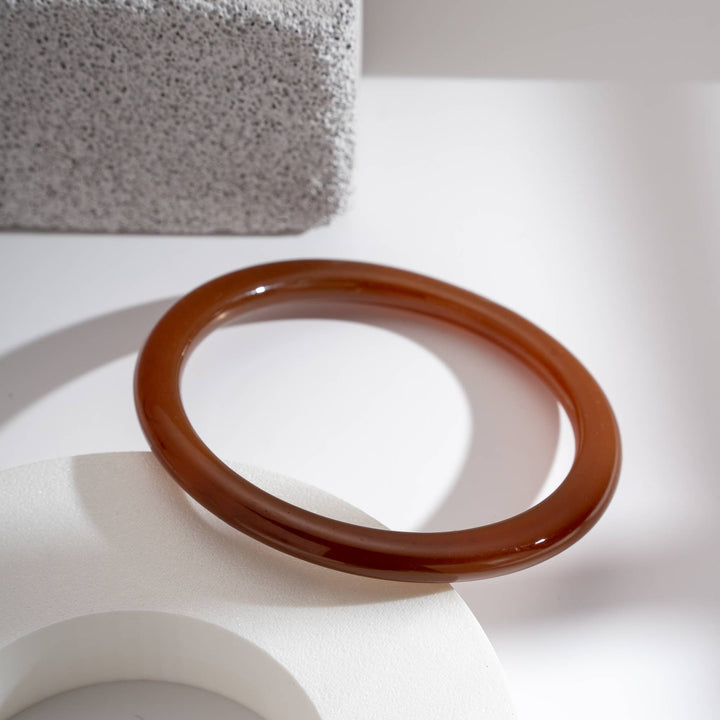 Resinarmbånd — Rav, Creme og Brun Elegance sæt 3 stk