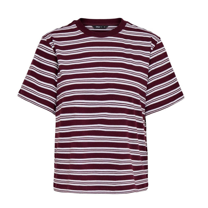 ONLY - T-SHIRT - LIVINA 15272227 - BURGUNDY