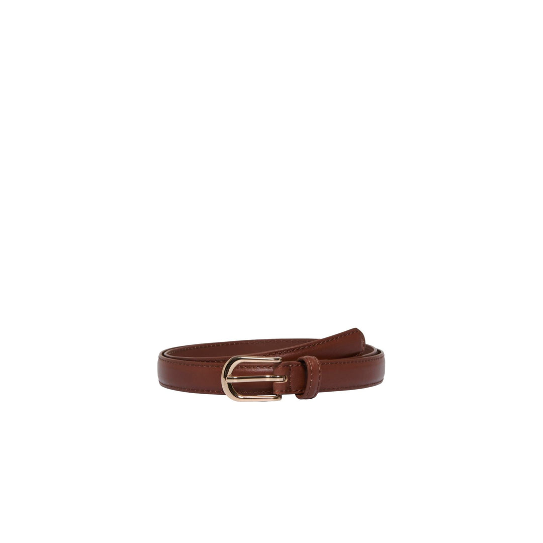 ONLY - BÆLTE - HAZEL PU 15368676 - COGNAC/GOLD BUCKLE