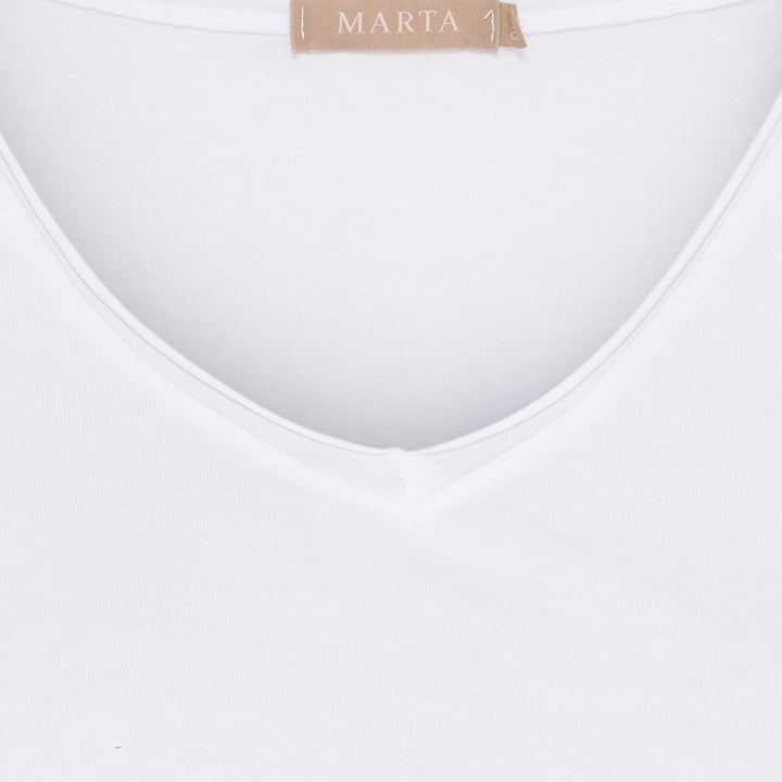 MARTA DU CHATEAU - T-SHIRT - JANNA 2436 - HVID