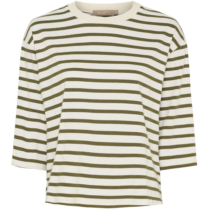 MARTA DU CHATEAU - T-SHIRT - BROOKLYN 58351 - BEIGE/MILITARY