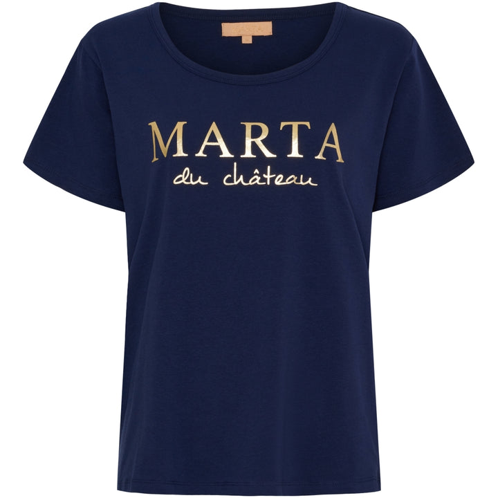 MARTA DU CHATEAU - T-SHIRT - JEANETTE MT-002 - NAVY BLUE