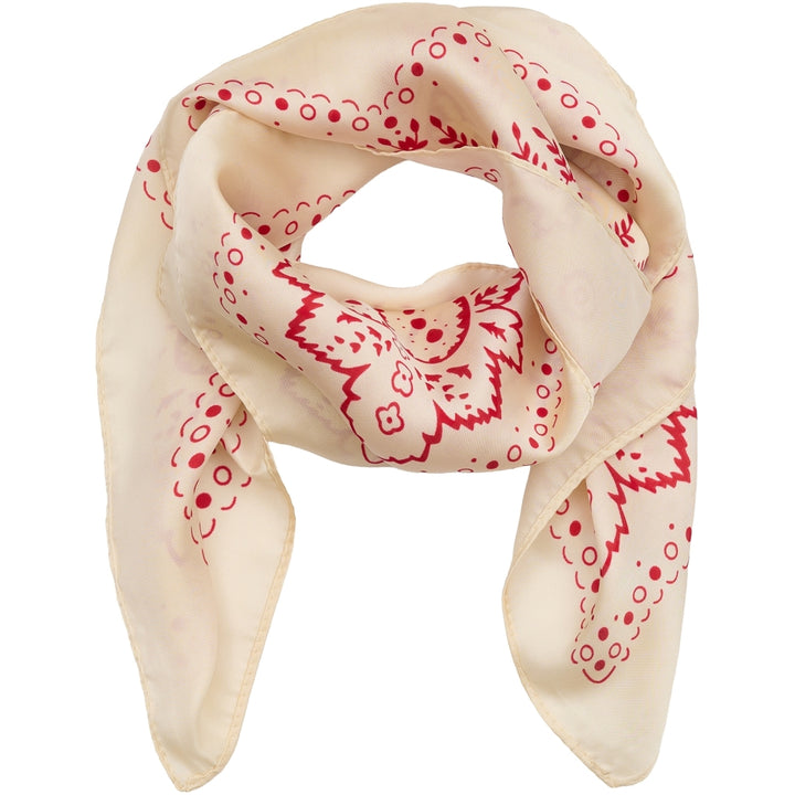 MARTA DU CHATEAU - TØRKLÆDE - JULINE 31232 - WHITE/RED