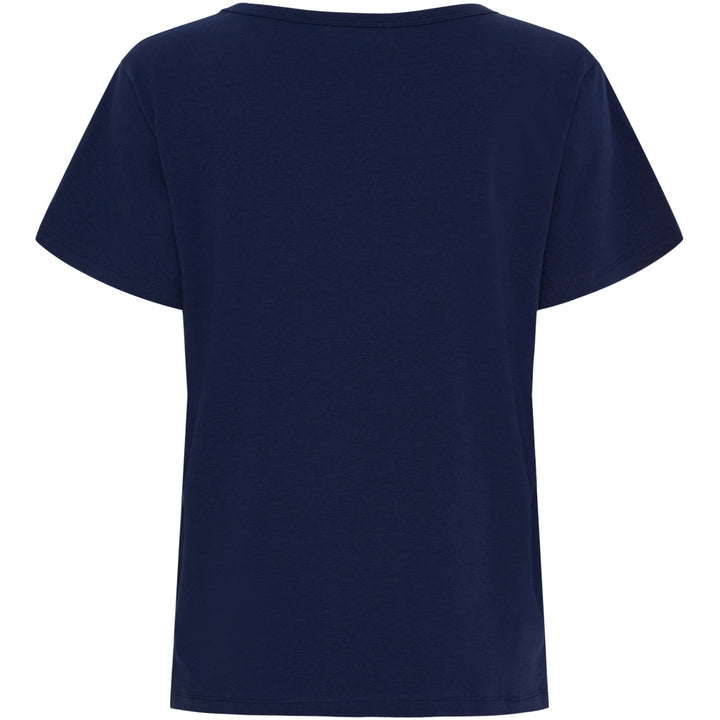 MARTA DU CHATEAU - T-SHIRT - JEANETTE MT-002 - NAVY BLUE