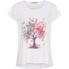 MARTA DU CHATEAU - T-SHIRT - MARIE 1535 - WHITE TREE/BUTTERFLIES