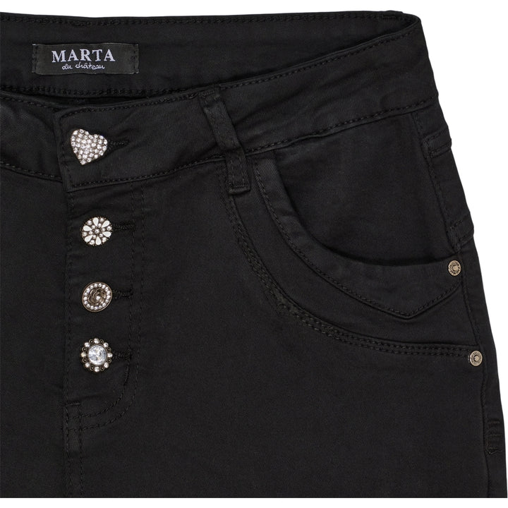 MARTA DU CHATEAU - JEANS - NAHLA MDC227-2533 - SORT