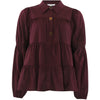 CONTINUE - SKJORTE - SANNA GOLD BUTTONS 15085 - BORDEAUX