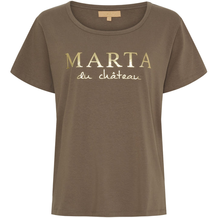 MARTA DU CHATEAU - T-SHIRT - JEANETTE MT-002 - FOSSIL FANGO