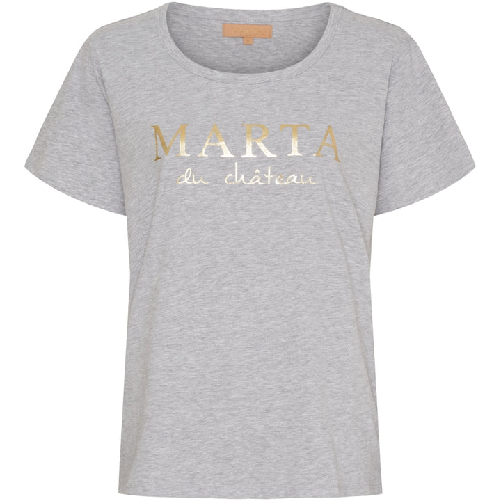 MARTA DU CHATEAU - T-SHIRT - JEANETTE MT-002 - GREY MELANGE