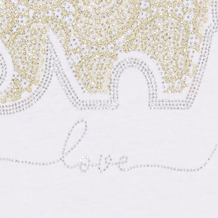 MARTA DU CHATEAU - T-SHIRT - MARIE 1535 - WHITE LOVE ELEPHANT