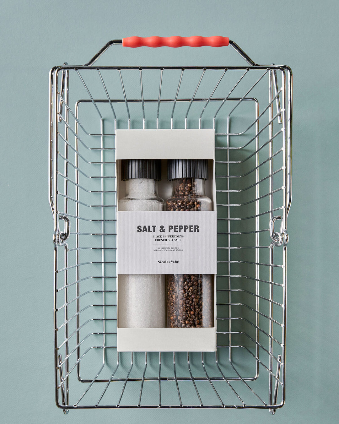 NICOLAS VAHÉ - GAVEÆSKE -  French sea salt + pepper, black, 140|335 g|g