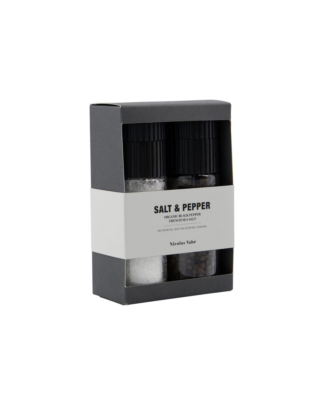 NICOLAS VAHÉ - GAVEÆSKE - French sea salt + pepper, black, organic, 60|120 g|g