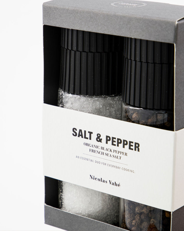 NICOLAS VAHÉ - GAVEÆSKE - French sea salt + pepper, black, organic, 60|120 g|g