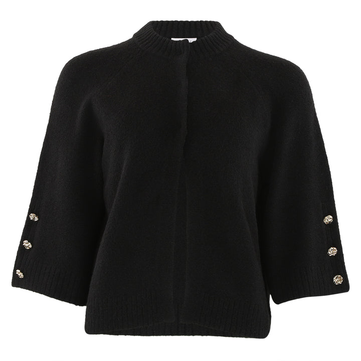 CONTINUE - CARDIGAN - ANNA 15070 - BLACK
