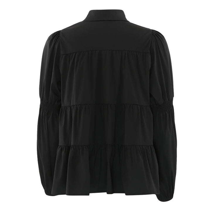 CONTINUE - SKJORTE - SANNA GOLD BUTTONS 15085 - SORT