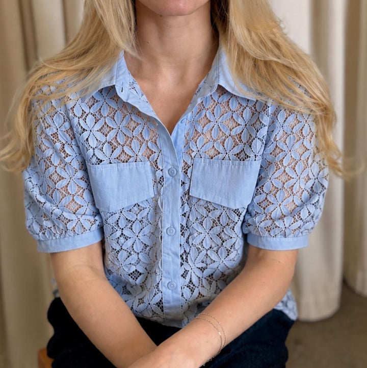 CONTINUE - BLUSE - CHARLOTTE - 15292 - BLUE