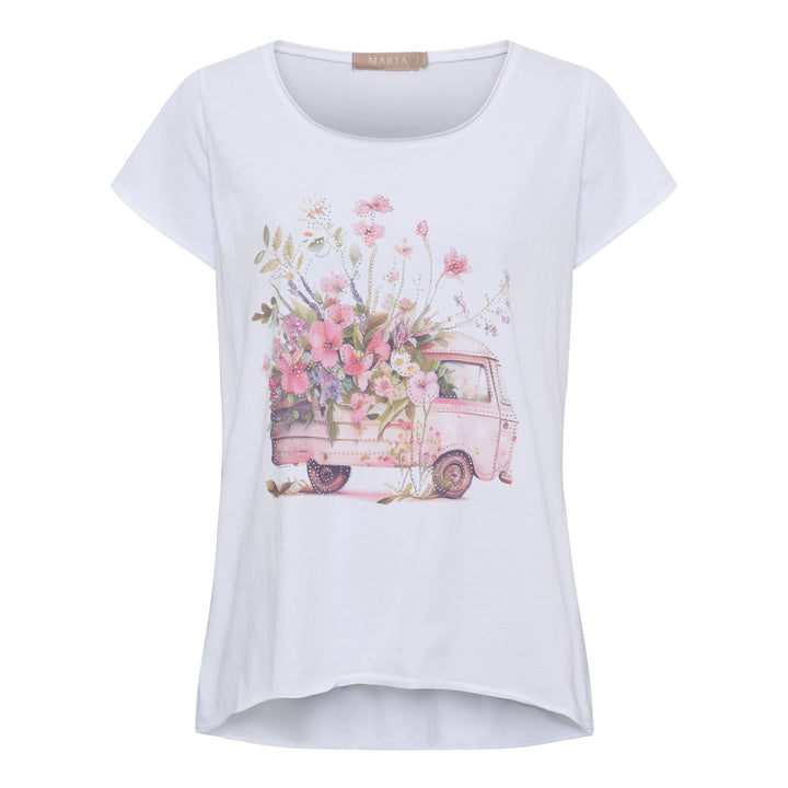 MARTA DU CHATEAU - T-SHIRT - MARIE 1535 - BUS PINK