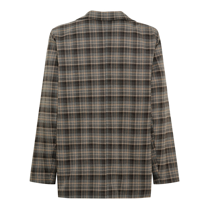 MARTA DU CHATEAU - BLAZER - CHARM 15502 CHECK - GREY