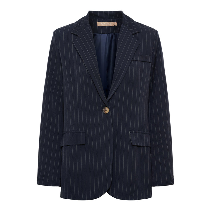 MARTA DU CHATEAU - BLAZER - DUSK - 15502NF -  navy8