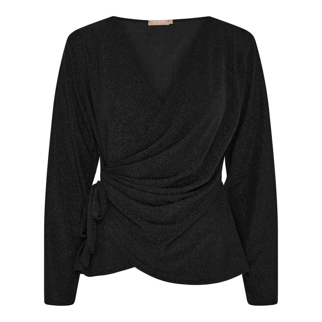MARTA DU CHATEAU - BLUSE - ANDI 1612 - SORT