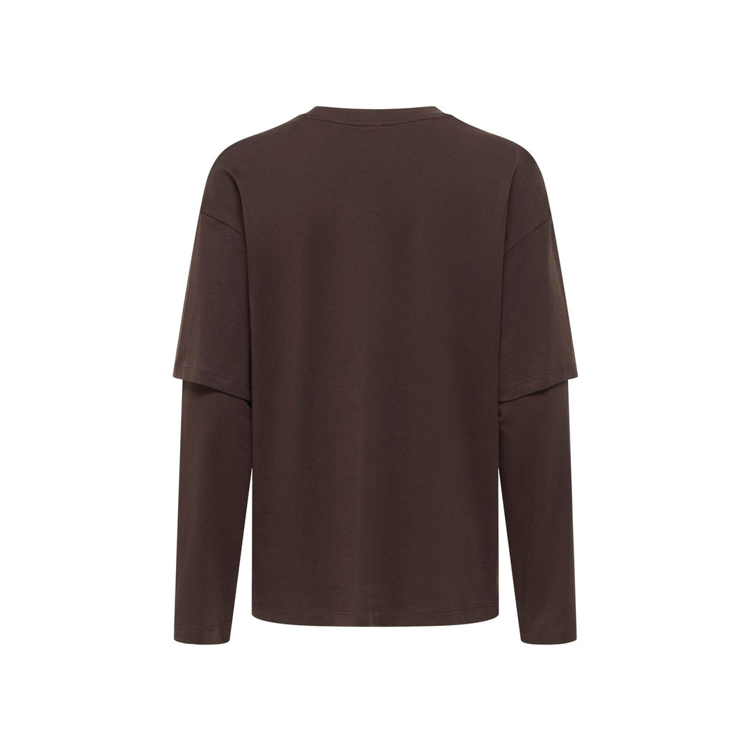 ONLY - T-SHIRT - FREJA 15387312 - COFFEE BEAN