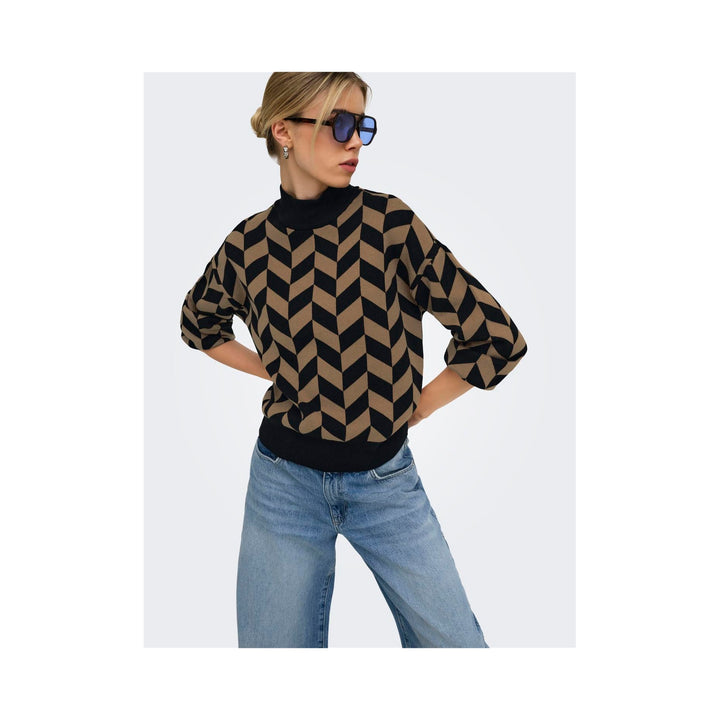 ONLY - STRIKTRØJE - ENYA 15302262 - BLACK