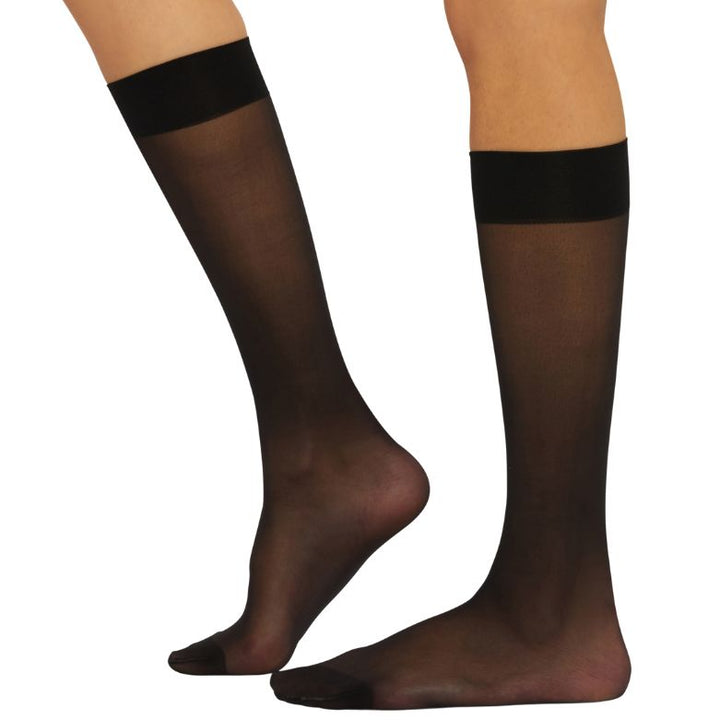 WOLFORD - KNÆSTRØMPER - INDIVIDUAL 10 - 31241 - 7005 - BLACK