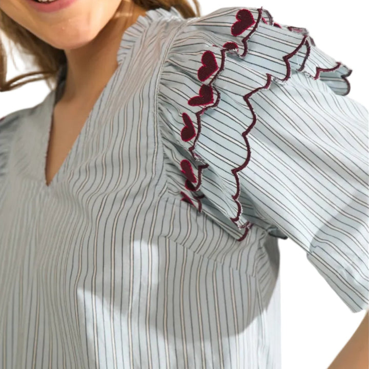NÜMPH - BLUSE - DITTY 707007 - FLOATY BLUE