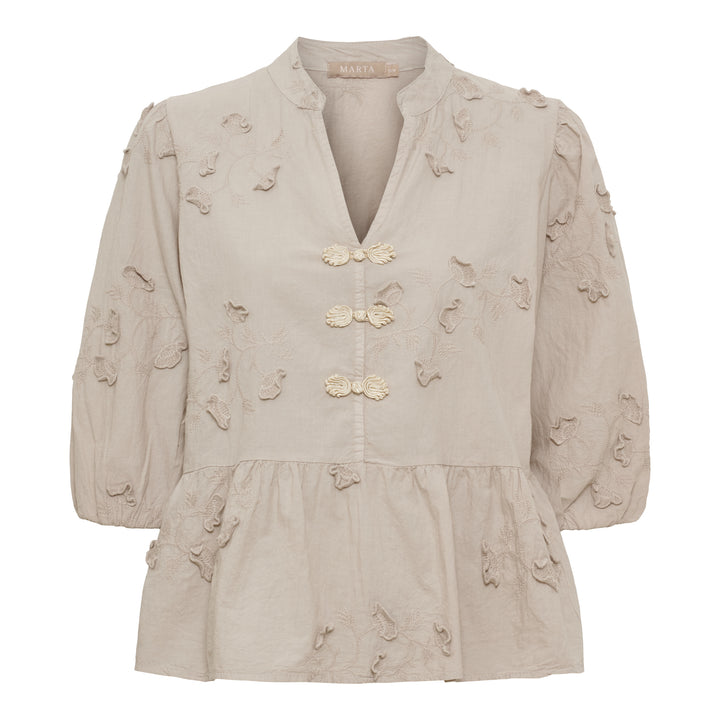 MARTA DU CHATEAU - BLUSE - SAFIYA - 202722 - BEIGE