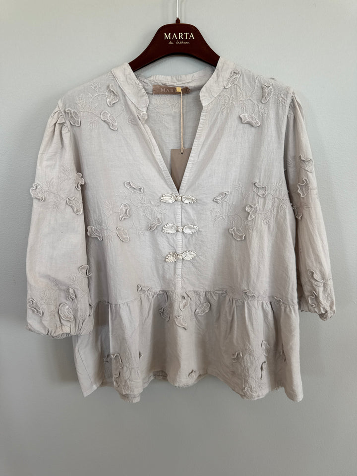 MARTA DU CHATEAU - BLUSE - SAFIYA - 202722 - BEIGE