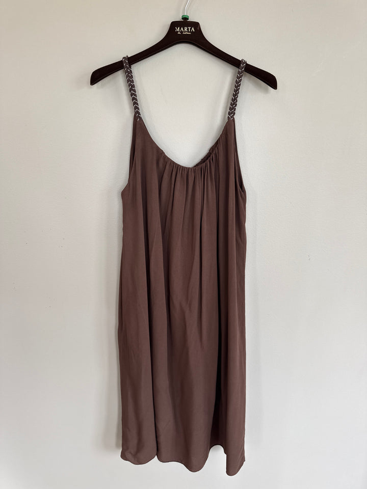 MARTA DU CHATEAU - KJOLE - NAT 20514 - CHOCOLATE