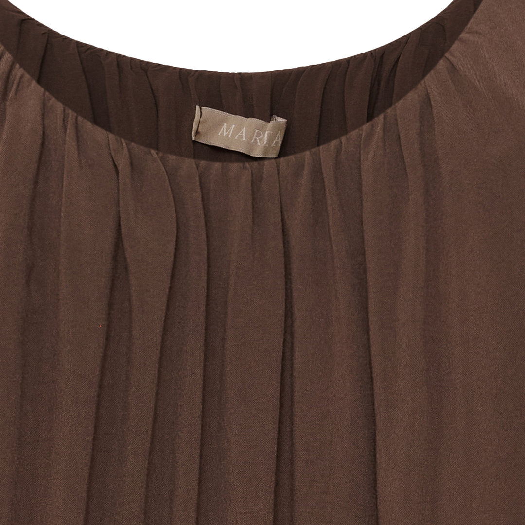 MARTA DU CHATEAU - KJOLE - NAT 20514 - CHOCOLATE