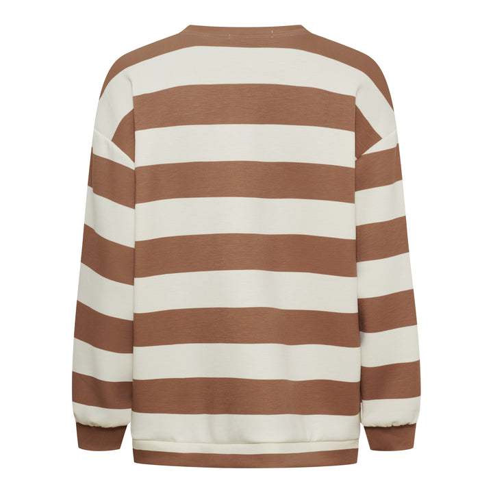 MARTA DU CHATEAU - SWEATSHIRT - NERINA - 22659S - CAMELLO/MORO