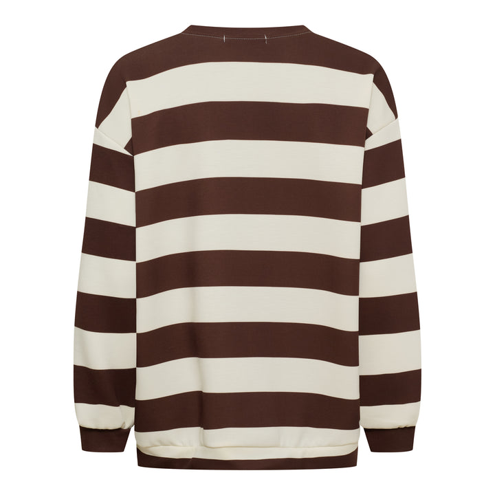 MARTA DU CHATEAU - SWEATSHIRT - NERINA - 22659S - CHOCO/JEANS BLUE