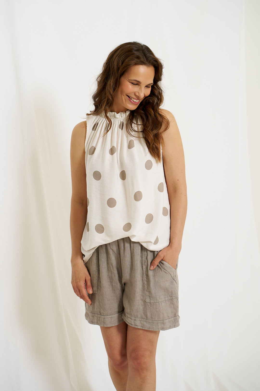MARTA DU CHATEAU - TOP - LUCINA 2319 - BEIGE