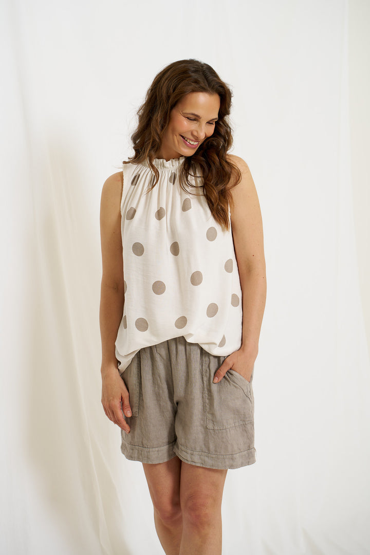 MARTA DU CHATEAU - TOP - LUCINA 2319 - BEIGE
