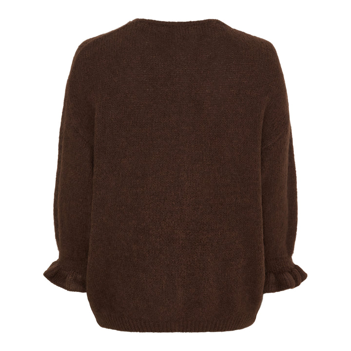 MARTA DU CHATEAU - CARDIGAN - JULIANA 2413 - CHOCO