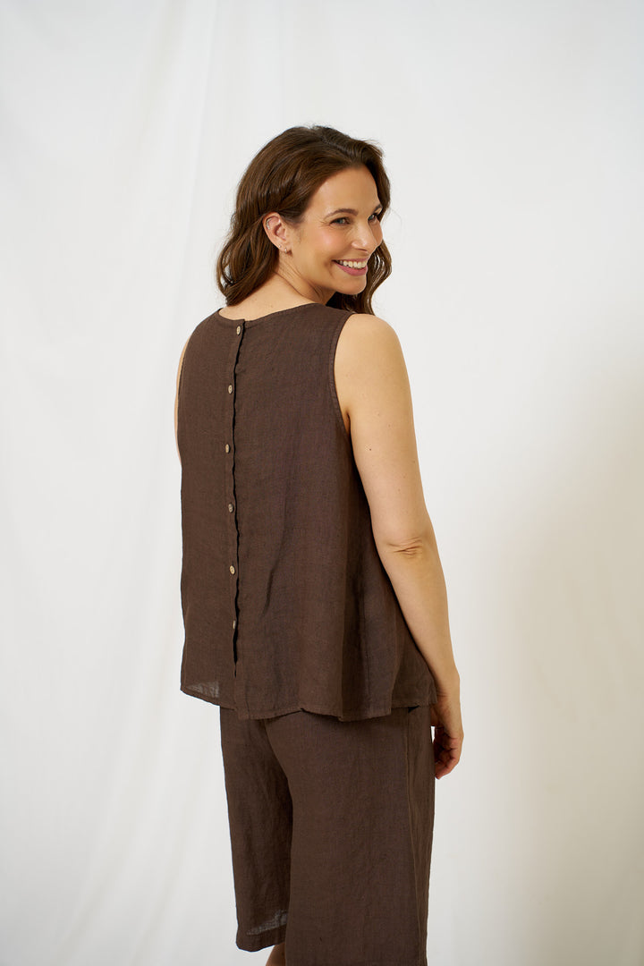 MARTA DU CHATEAU - TOP - ALESSIA 258917 - MOCCA