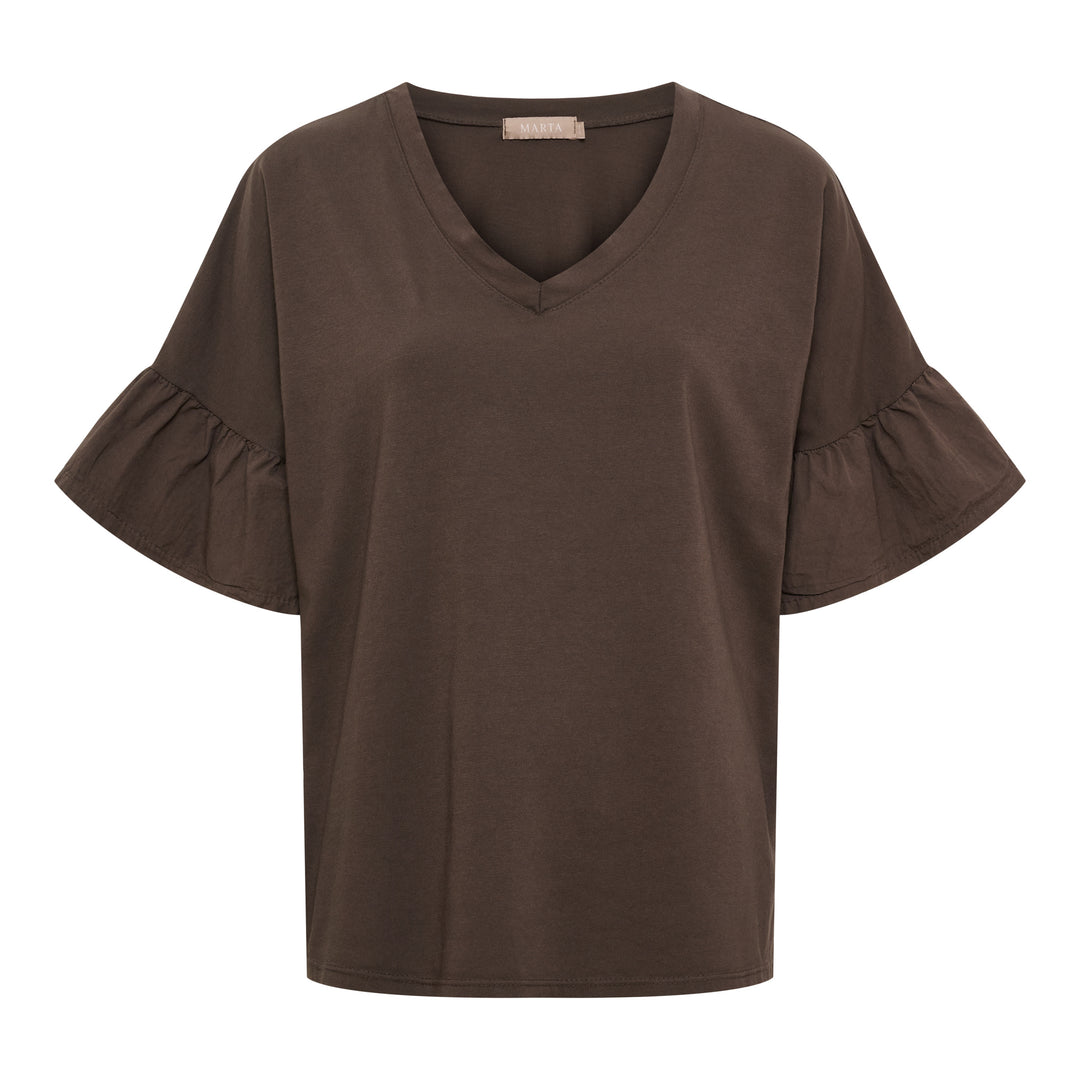 MARTA DU CHATEAU - T-SHIRT - SABELA 26100 - MORO