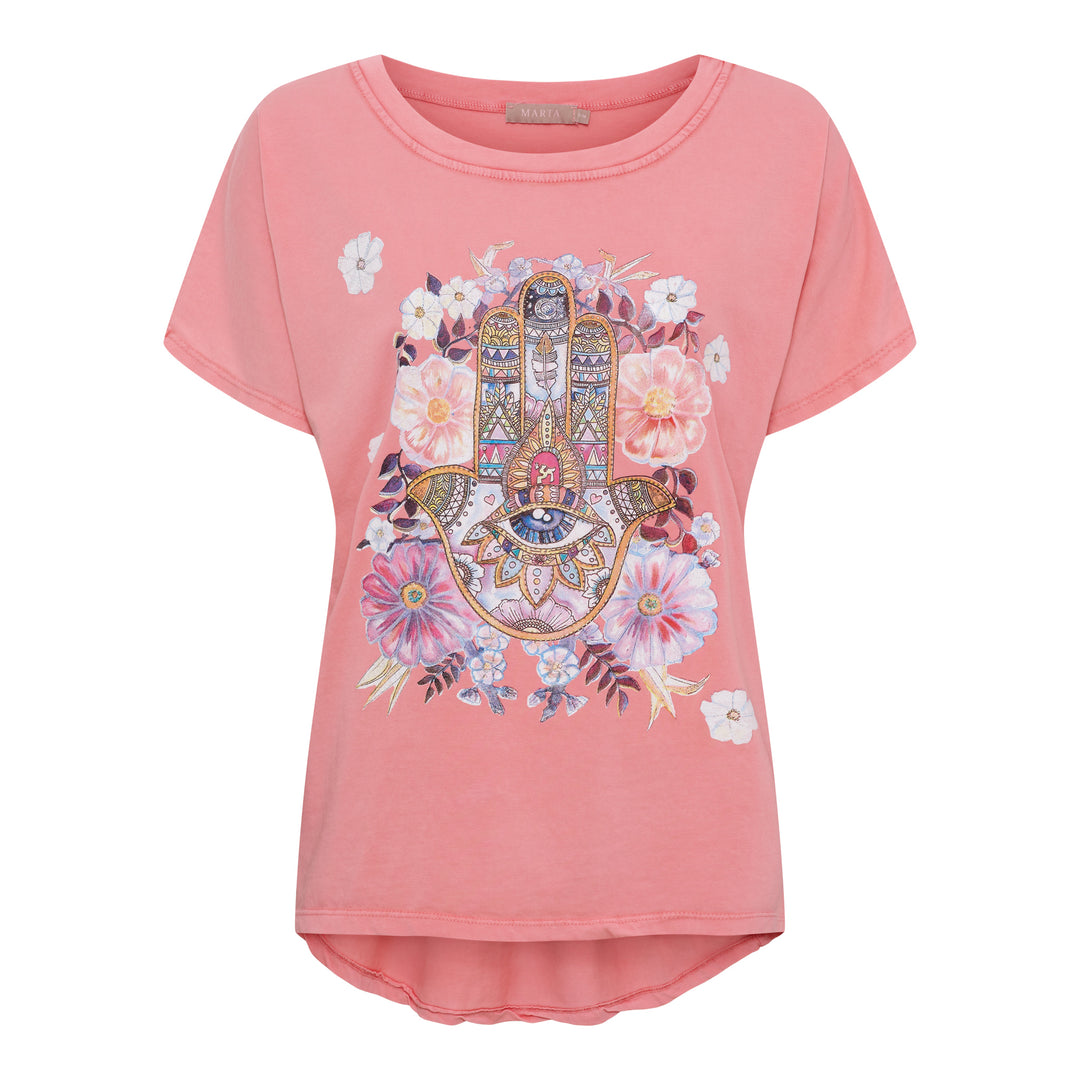 MARTA DU CHATEAU - T-SHIRT - JESSIA 26126 - CORALLO