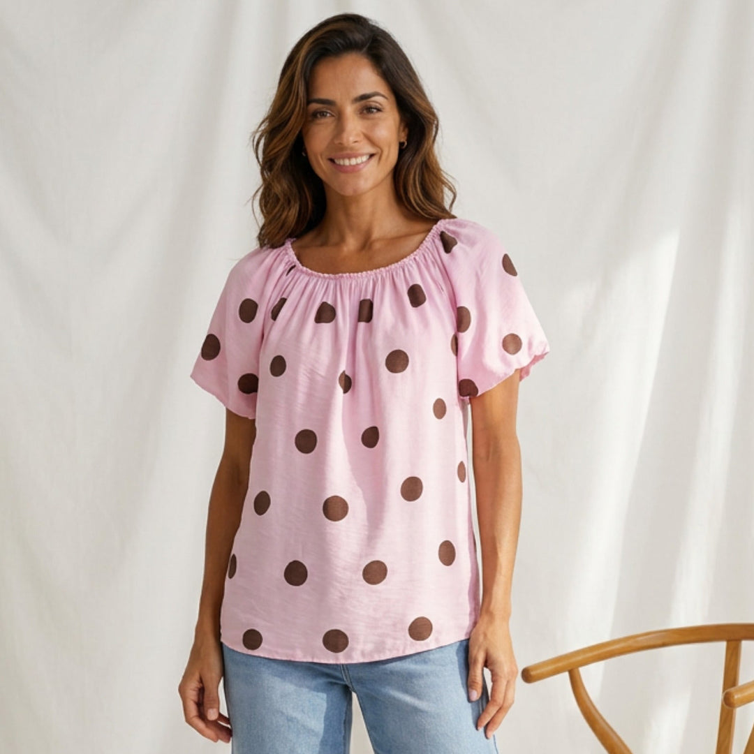 MARTA DU CHATEAU - TOP - LUCINA 26136 - PINK