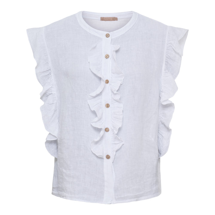 MARTA DU CHATEAU - TOP - KARIMA 268433 - HVID