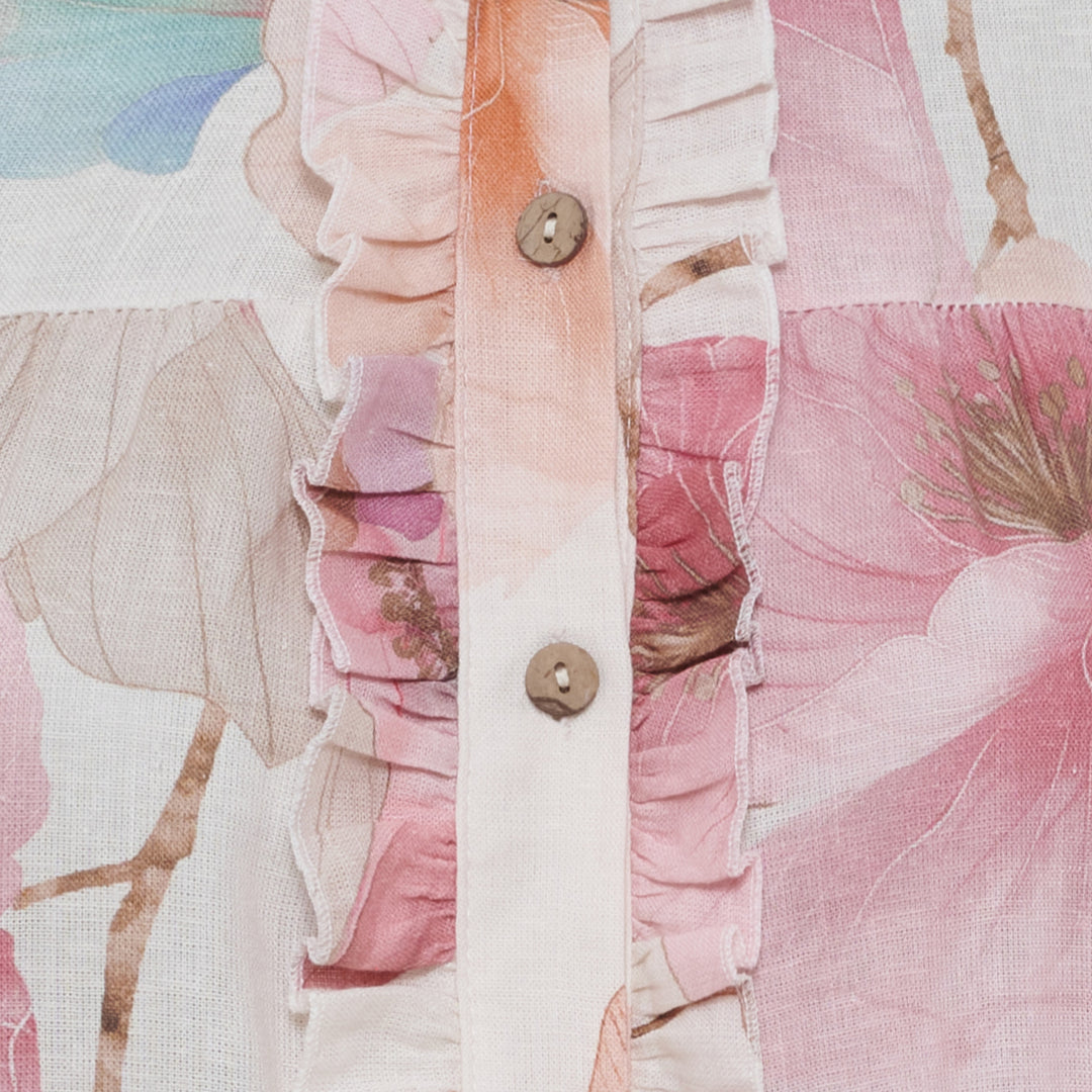 MARTA DU CHATEAU - KJOLE - JOELLA 269112 - PINK FLOWER