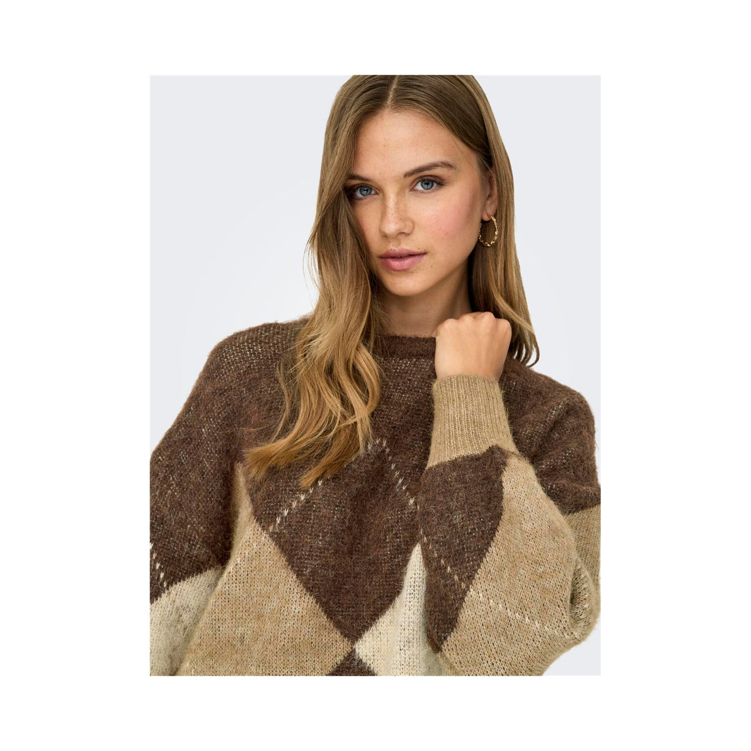 ONLY - STRIKTRØJE - NOEME LIFE 15353226 - CHESTNUT