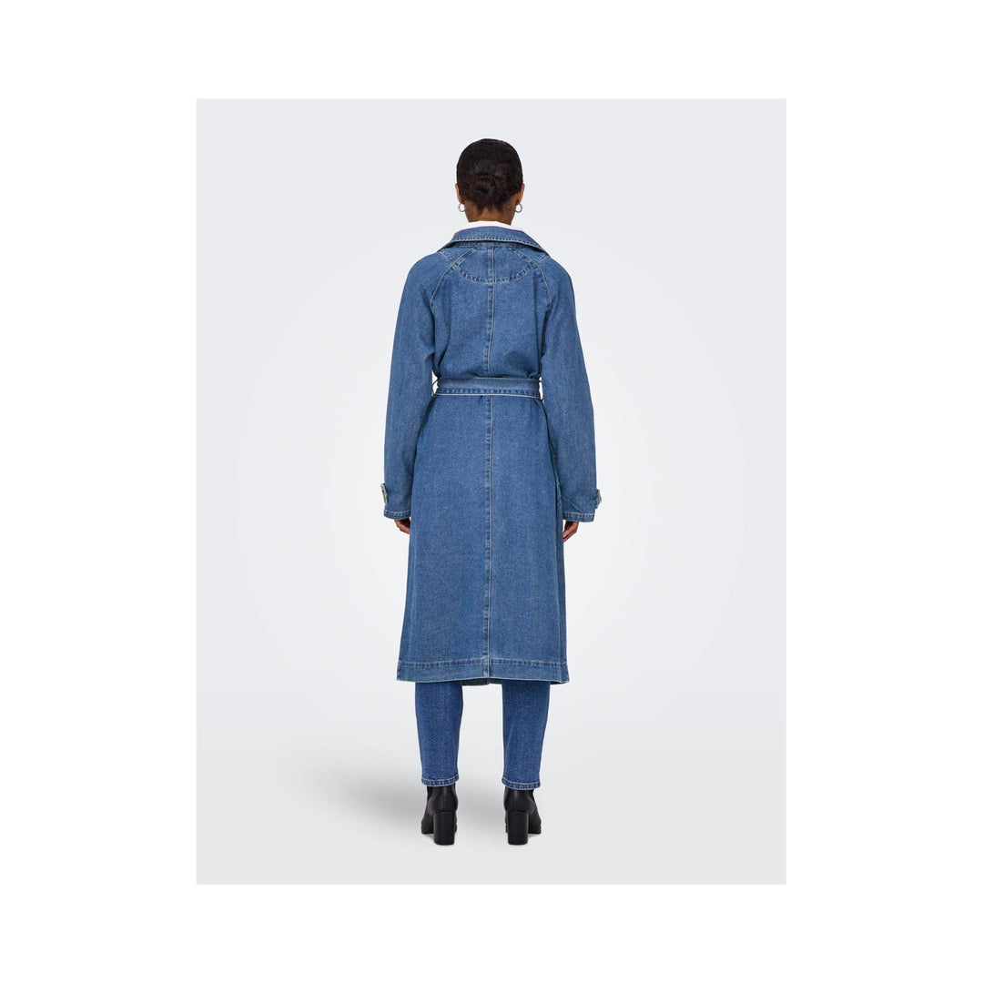 ONLY - TRENCHCOAT - MALOU 15327725 - MEDIUM BLUE DENIM
