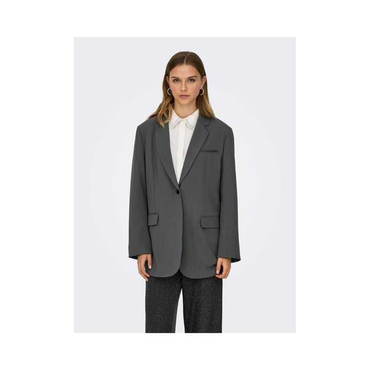 ONLY - BLAZER - SVEA LIFE OVERSIZE - 15351075 - DARK GREY MELLANGE